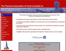 Tablet Screenshot of pioneerssa.org.au